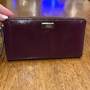 Kate Spade Deep Burgundy Wallet